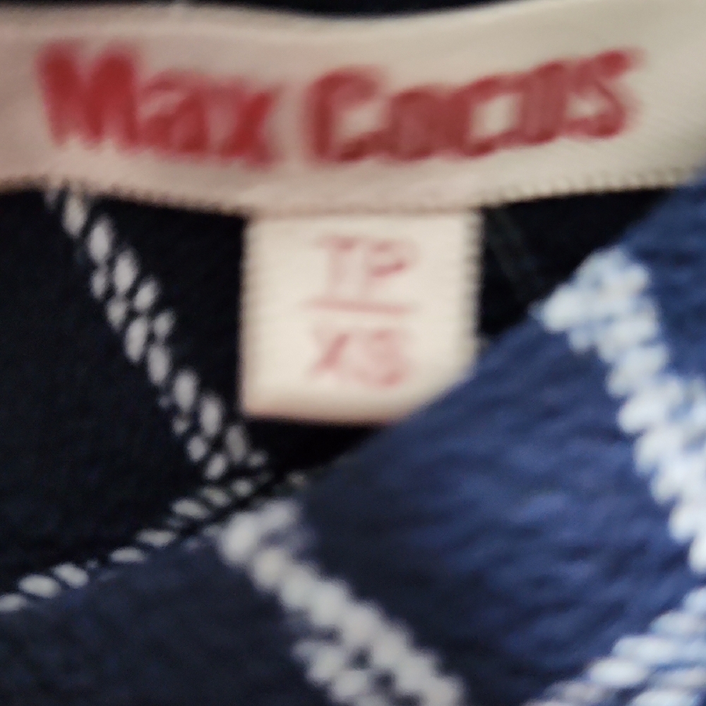 Max Cocos Navy Chain Pattern Dress - Picture 4 of 7